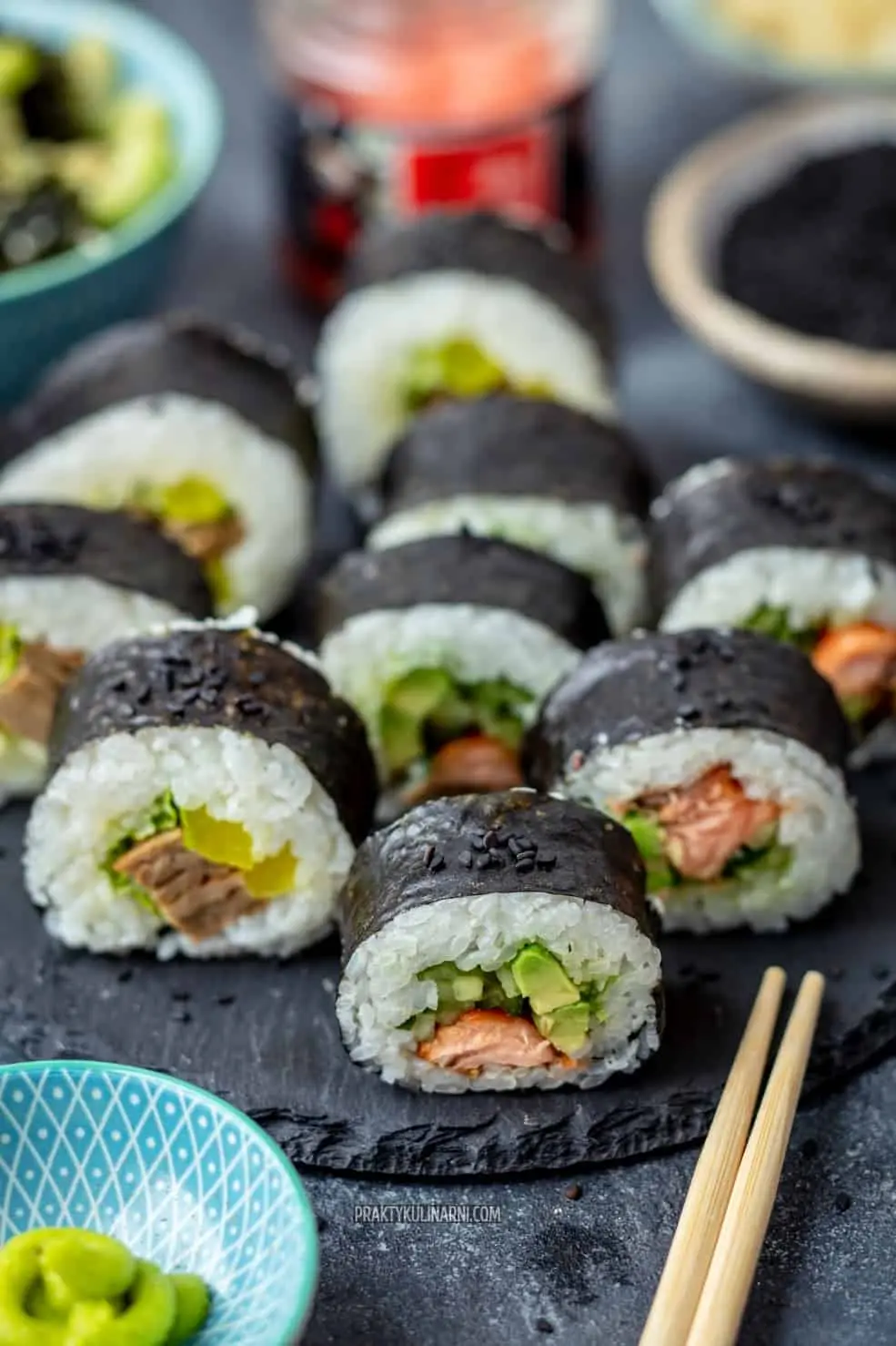 jak zrobić sushi nori - Jak rozlozyc ryż na nori